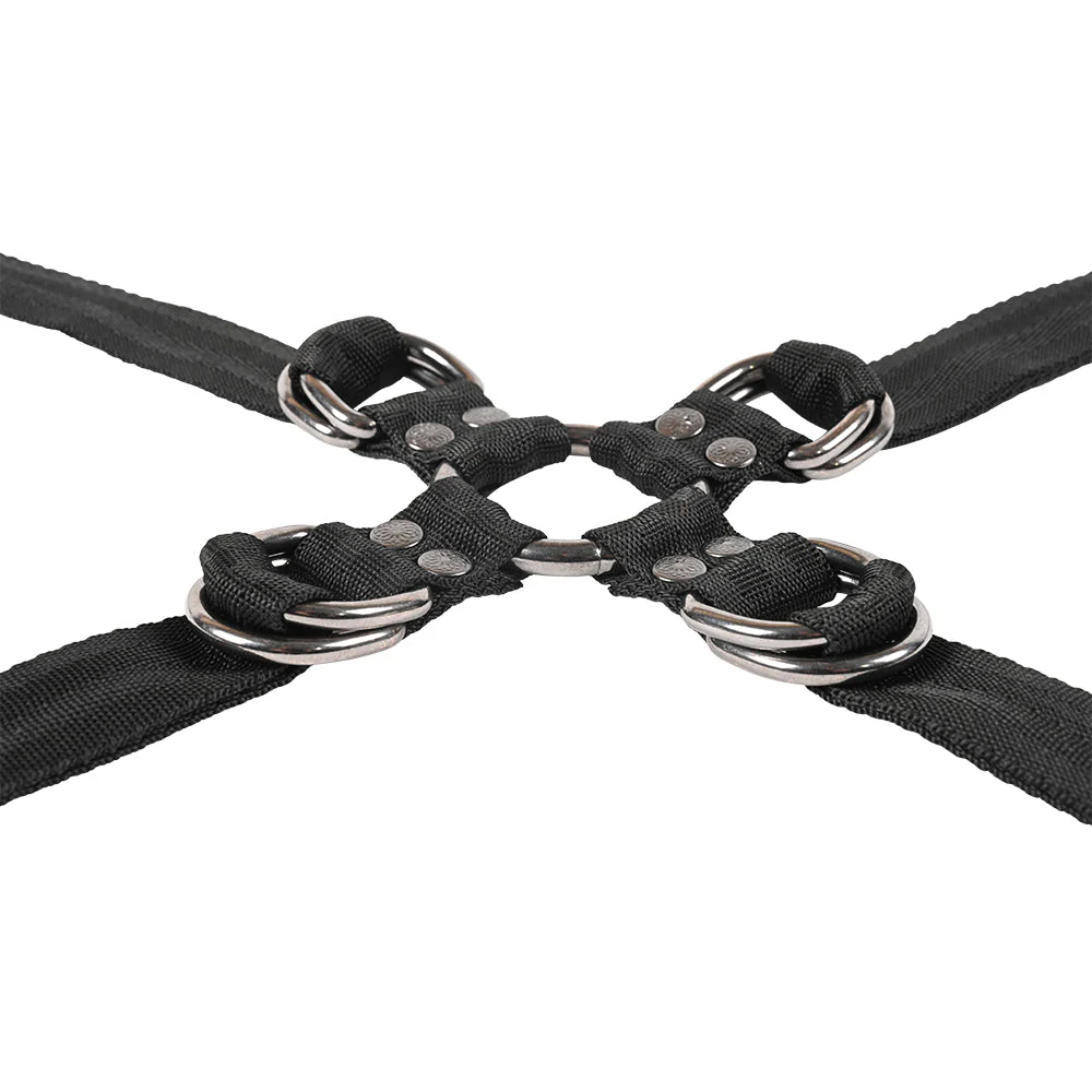 Sportsheets Velvet Noir Adjustable Hog Tie & Cuff Set - Image 8